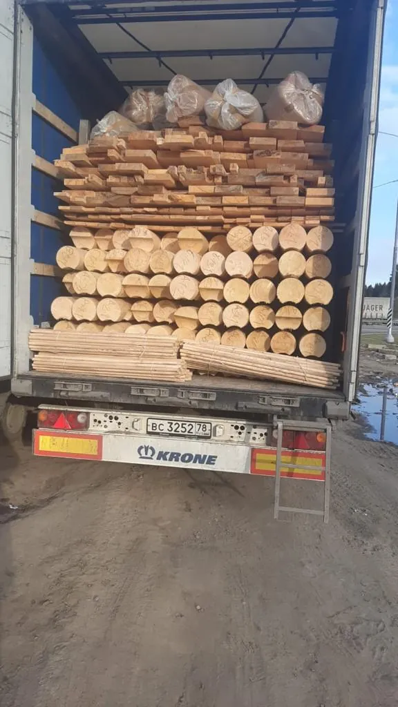 Брус и оцилиндрованное бревно